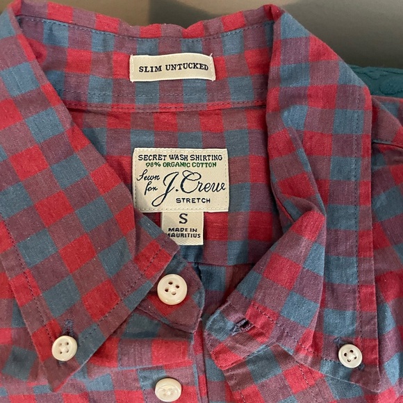 J. Crew Red and Blue Checkered Shirt - Picture 2 of 4